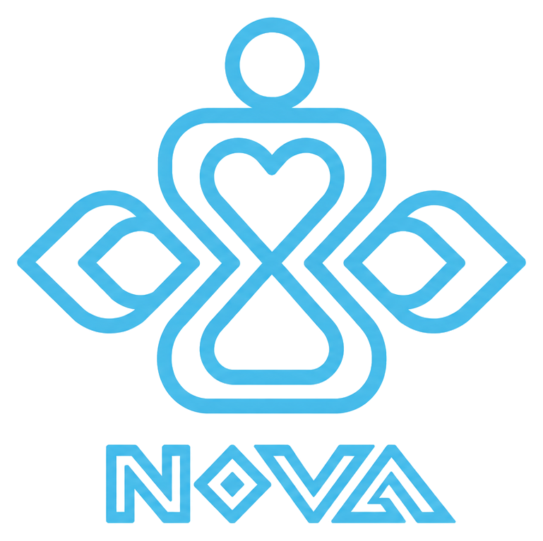 لوگوی Nova Clinic و نوشته NOVA